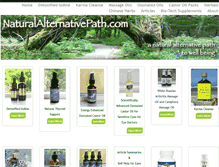Tablet Screenshot of naturalalternativepath.com